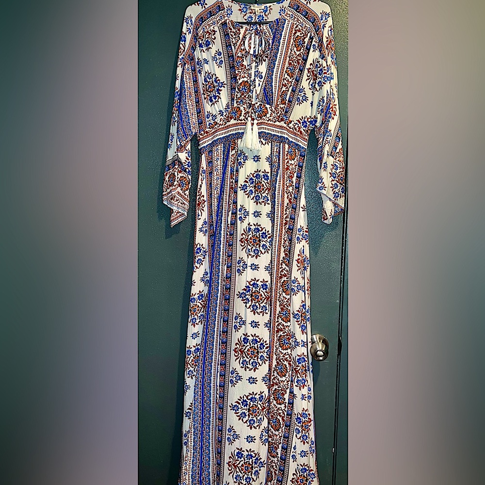 En Crème |  BoHo Long Dress | Women’s Size Small | NWT